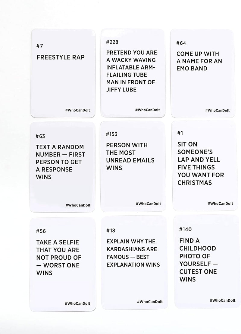 Who Can Do It - Compete with Your Friends to Win These Challenges [A Party Game]