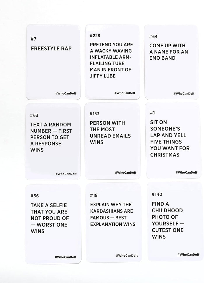 Who Can Do It - Compete with Your Friends to Win These Challenges [A Party Game]