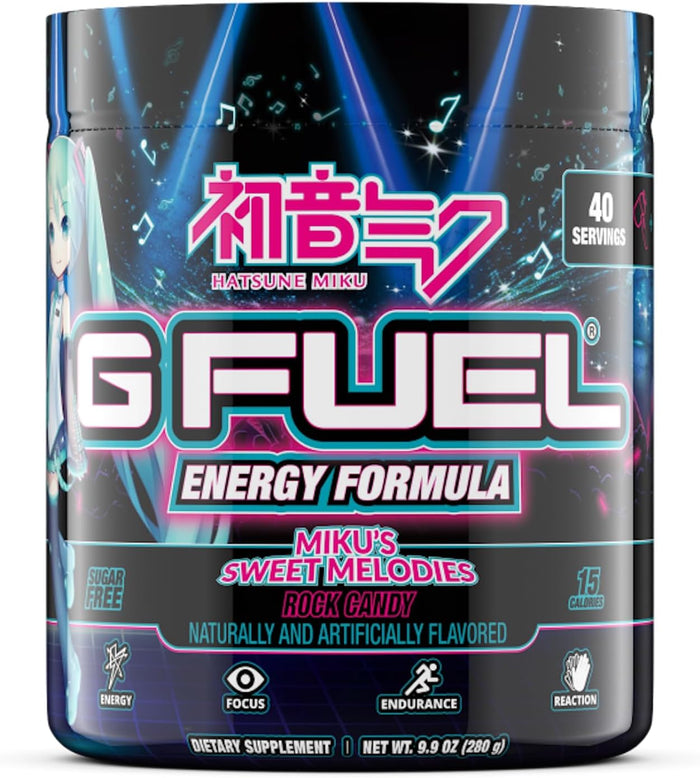 G Fuel PewDiePie Energy Drink Powder, Pre Workout Caffeine Mix for Gaming, Sugar Free Focus Amino, Vitamin + Antioxidants, 9.9oz (Lingonberry, 40 Servings)