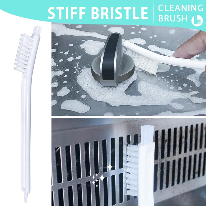Small Cleaning Brushes Set, 4 pcs Crevice Household Cleaning Tool for Window Track Groove Sliding Door Bottle Gaps Humidifier Baseboard, Tiny Detail Scrub Cleaner Tool Gadget Kitchen Bathroom Set