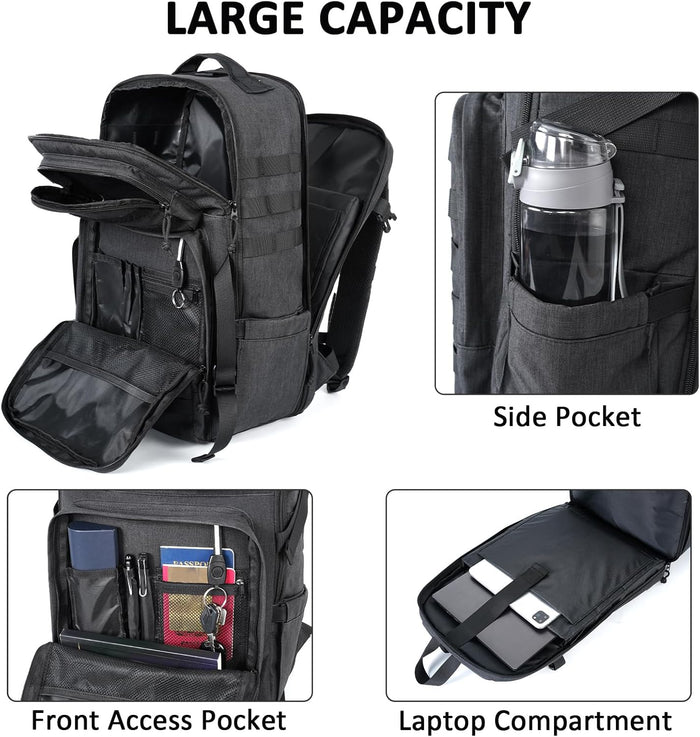 MATEIN 17 Inch Laptop Backpack, Large Military Tactical Backpack for Men TSA Approved, Water Resistant Work Day Pack Computer Bag, Travel Laptop Carry on for Camping Hiking