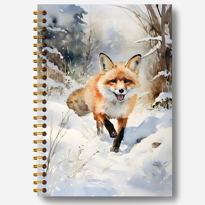 Guymn Winter Christmas Highland Cow Notebook, Gifts for Cow Lovers Journal, Winter Farmhouse Cozy Heifer Hardcover Spiral Notebooks Journals, 5.5x8.3 Inch
