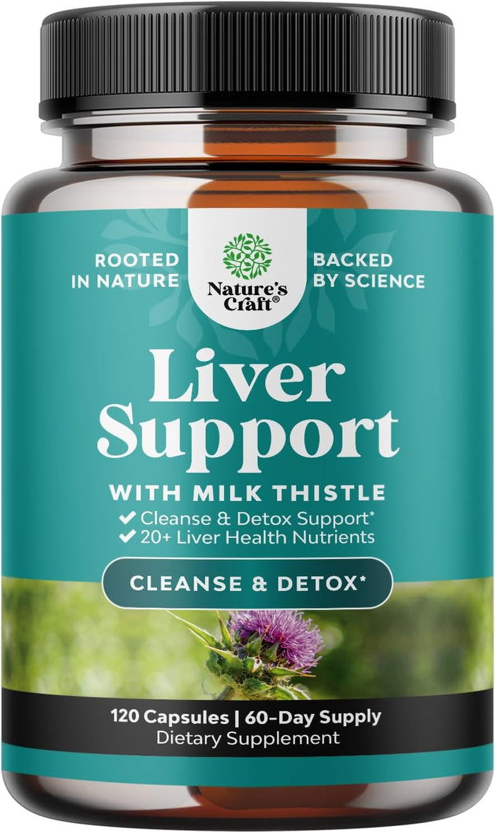 Liver Cleanse Detox & Repair 70 Capsules - Herbal Liver Support Milk Thistle Supplement - Silymarin Milk Thistle Supplements with Dandelion Root, Choline, Beetroot & Artichoke Extract