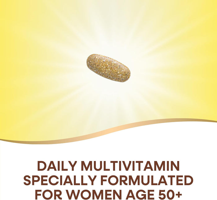 Nature’s Way Alive! Vitamins for Women 50 Plus, Complete Multivitamin, High Potency Formula, with Methylated B12, Gluten-Free, 60 Tablets