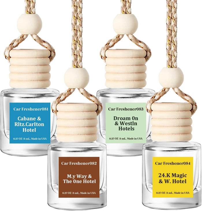 HoogaLife Car Air Freshener Diffuser 2 Pack Hanging Air Freshener Diffuser - Vanilla Cream Fragrance Oil Air D iffuser for Car, 45+ days Long Lasting Fragrance Made in USA C ar Air Fresheners (V54)