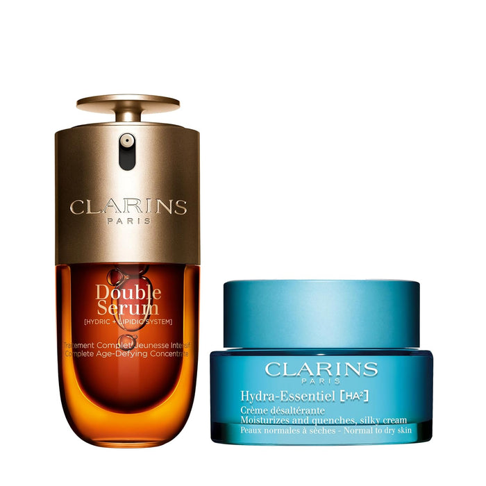 Clarins DOUBLE SERUM | Anti Aging Face Serum | Visibly Firms, Smoothes, Boosts Radiance, and Refines Pores | 24H Hydration | All Skin Types