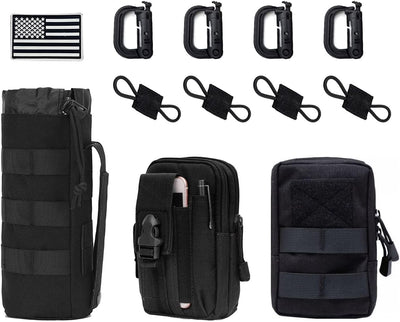 3 Pack Molle Pouches,Utility Tactical Pouches and Tactical Bag Attachments
