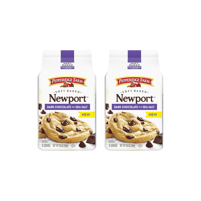 Pepperidge Farm Montauk Soft Baked Milk Chocolate Chunk Cookies, 8.6 Oz Bag (8 Cookies)