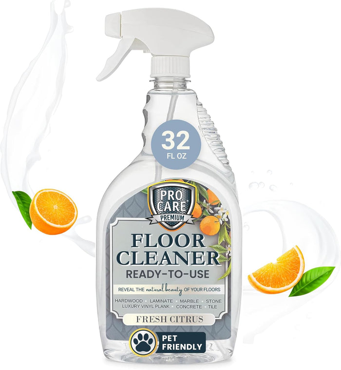 ProCare Floor Cleaner (Made in USA) | Tile, Stone, Laminate, Vinyl & Natural Wood Floor Cleaner for Mopping, Household Supplies, Cleaning Solution with Citrus Aroma - 1 Gal (128 Fl Oz)