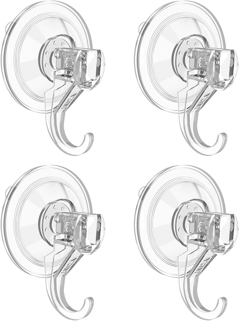 VIS'V Wreath Hanger Wreath Hooks Large Suction Cup Clear 2 Pcs