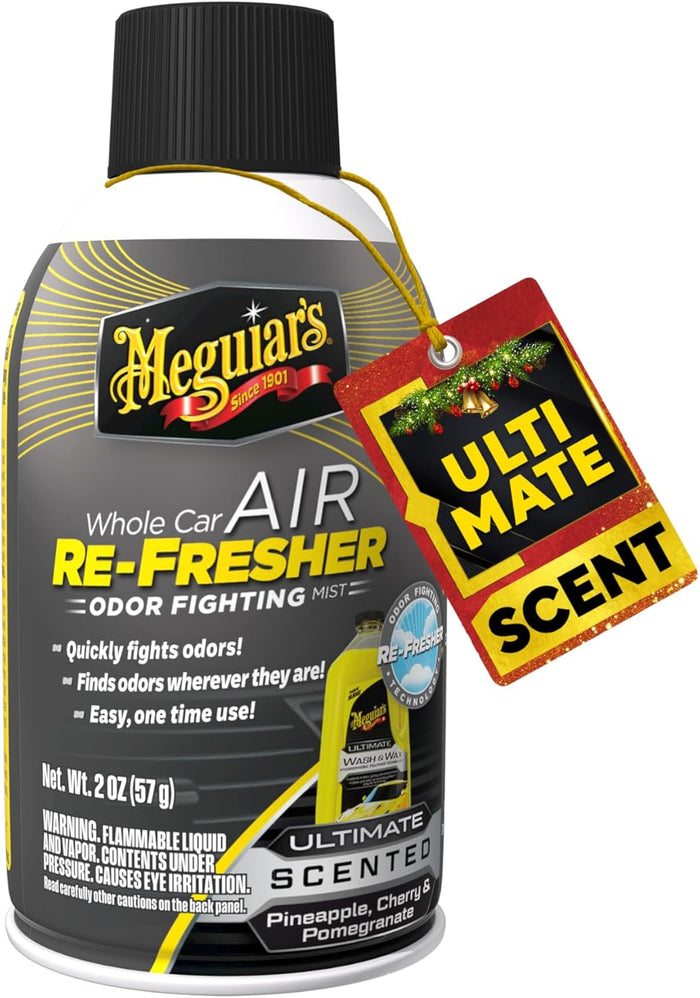 Meguiar's Whole Car Air Re-Fresher,Odor Fighting Mist, Fights Off Strong Vehicle Odors,Air Freshener, New Car Scent - Three 2 Oz Spray Bottles