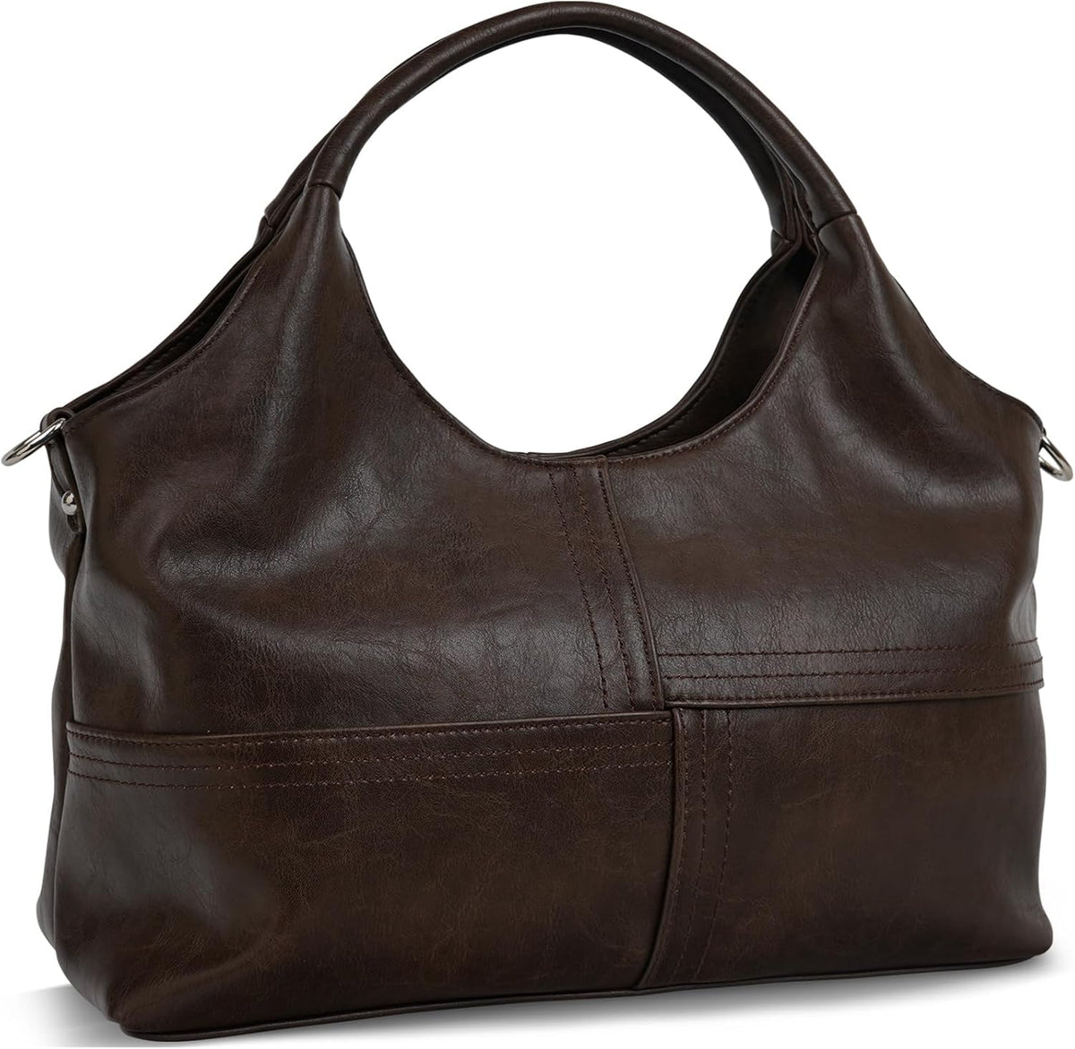 KOGTLA Vegan Leather Purses for Women with Detachable Satchel Strap, Ladies Handbags, Tote Hobo Bags with Top Handle