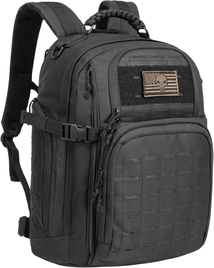 TRAILKICKER Tactical Laptop Backpack Military Backpack for Men Black Tactical Bag Backpack