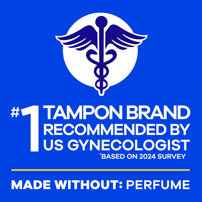 Tampax Pearl Tampons Multipack, with LeakGuard Braid, Light/Regular/Super Absorbency, Unscented, 47 Count