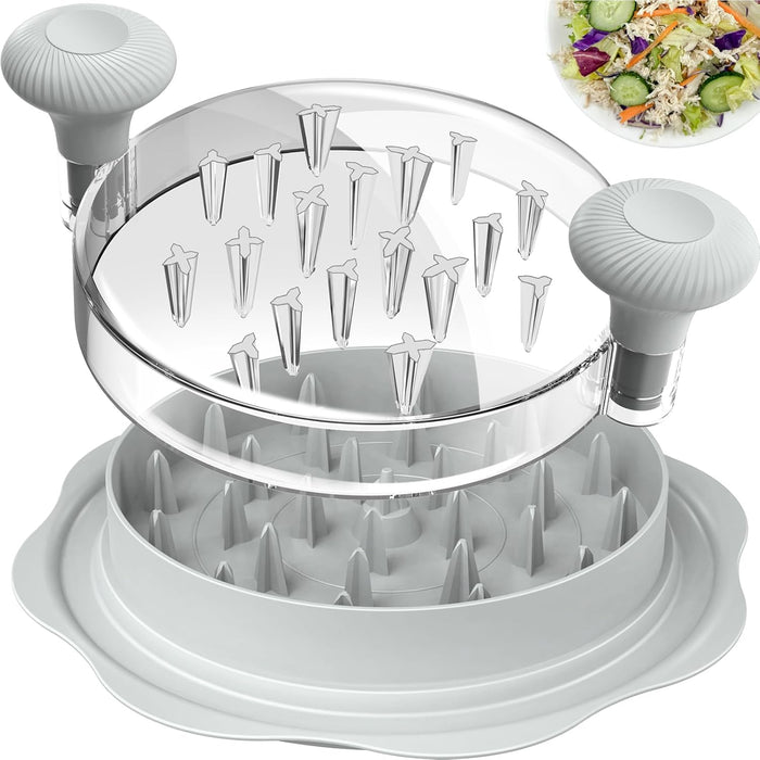 10" Pro Chicken Shredder Tool Twist Large for Kitchen, BPA-Free Food-Safe Meat Grinder, Visible Chicken Breast Meat Shredder with Strong Anti-Slip Bottom & Ergonomic Handle, Black