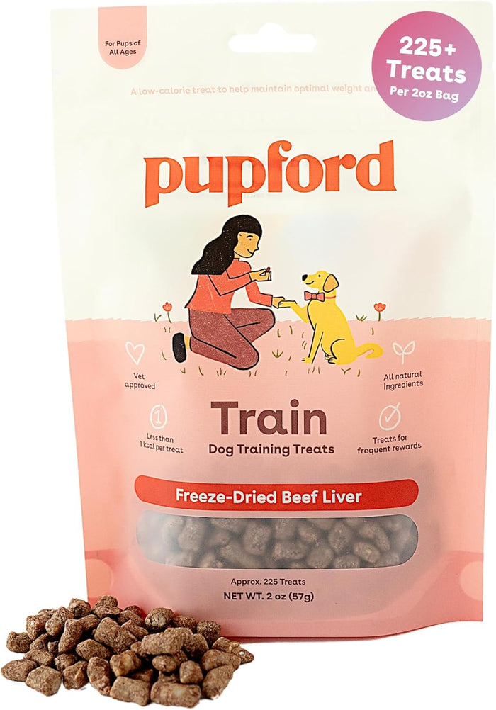 Pupford Freeze Dried Training Treats for Dogs & Puppies, 475+ Two Ingredient Bites (Chicken, 4 oz)