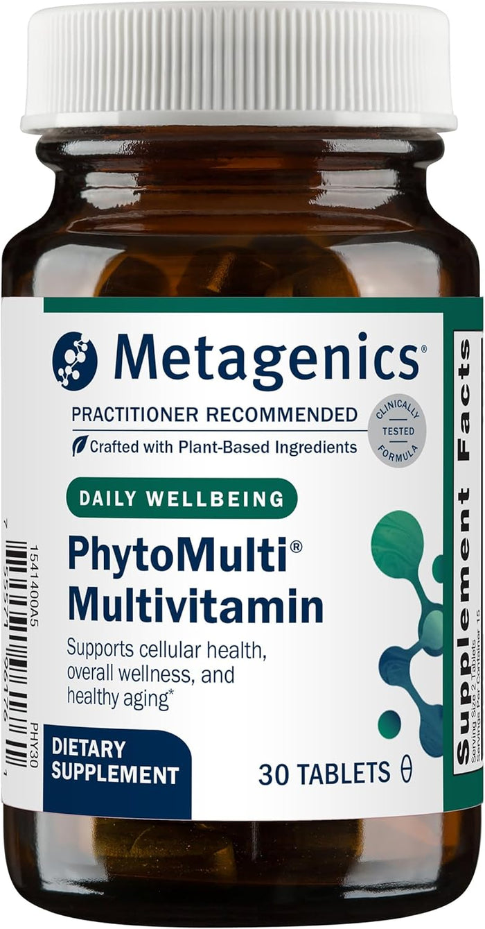 Metagenics PhytoMulti Multivitamin - Supports Healthy Aging, Cellular Health & Overall Wellness - for Men & Women - Over 20 Essential Vitamins & Minerals - with Vitamin B6, Lutein & Zinc - 60 Tablets