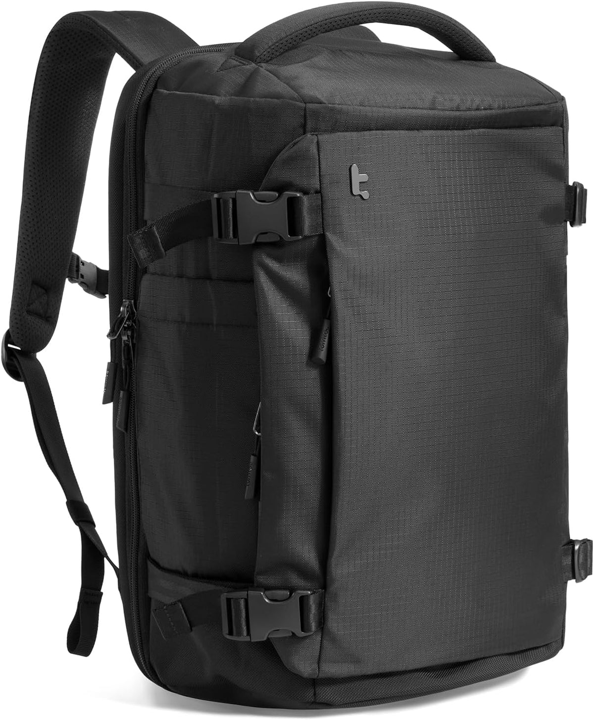 tomtoc Travel Backpack 40L, TSA Friendly Flight Approved Carry-on Luggage Hand Water-resistant Lightweight Business Rucksack, Durable Large Weekender Bag Daypack Fits 17.3 Inch Laptop, PFAS Free
