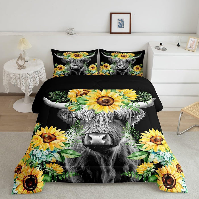 Feelyou Kids Construction Comforter Set Queen Size Bedding Sets for Boys Toddler Children Cartoon Excavator Tractor Comforter Set Construction Machinery Truck Duvet Set Baby Boys Vehicles Cars Bed Set