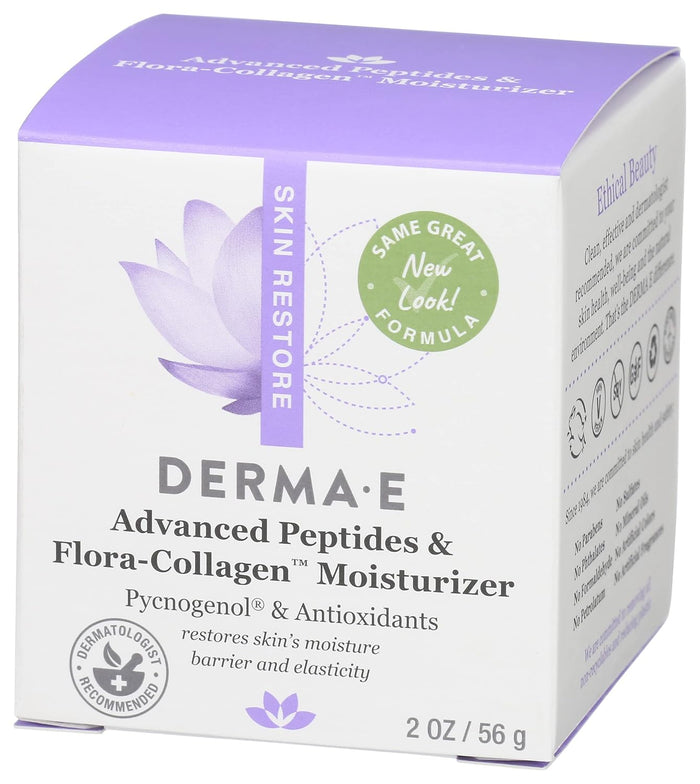 Derma E Advanced Peptides & Collagen Moisturizer Cream, Paraben Free, 2 Ounces (Pack Of 1)