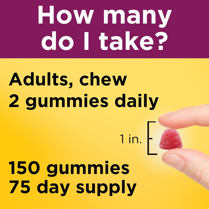 Nature Made Womens Gummy Multivitamins with Omega-3, Multivitamin for Women for Daily Nutritional Support, 150 Gummies, 75 Day Supply