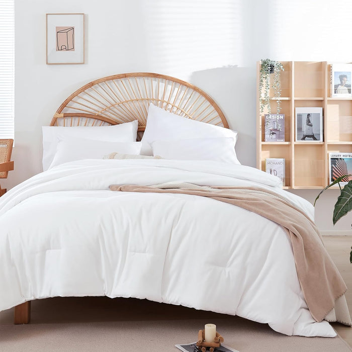 weigelia Pink Comforter Full Size Set – Soft All-Season Bedding with 300GSM Fluffy Microfiber, Includes 2 Matching Pillowcases – Elegant Blush Pink Comforter for Girls, Teens, and Women