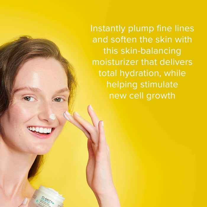 ClarityRx Feel Better Hyaluronic Acid Face Moisturizer, Natural Plant-Based Moisturizing Cream with Jojoba Oil & Hyaluronic Acid for Hydration, Smooths Dry, Aging Skin, Paraben & Cruelty Free
