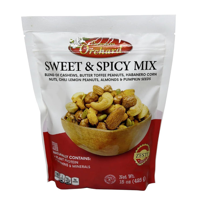 FRUIT NUT MIX TRAIL MIX by PREMIUM ORCHARD - Gourmet Trail Mix Bulk Blend of Mixed Nuts & Dried Fruit - Healthy Vegan Snacks, Snack Nut Mix, Plant Protein Source, Non-GMO, Natural - 18oz