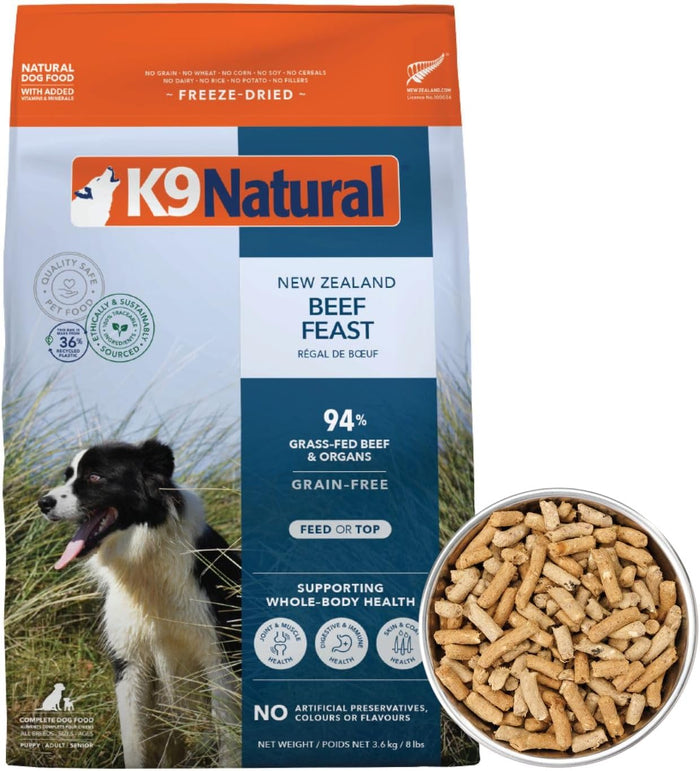 K9 Natural - Grain Free Freeze Dried Dog Food - Lamb, 1.1lb