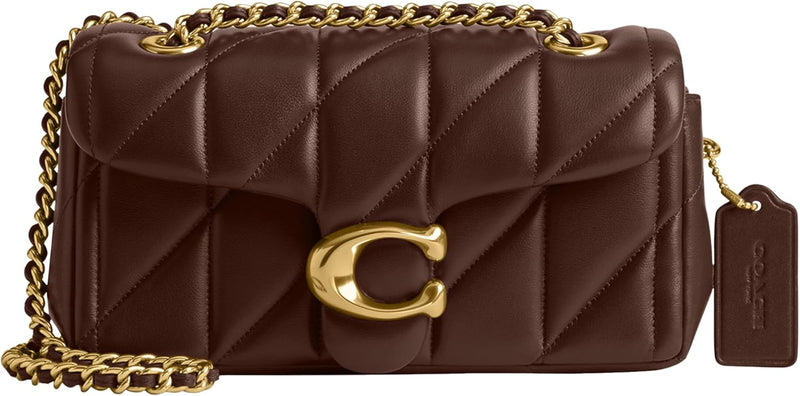 COACH womens Quilted Tabby Shoulder Bag 20 With Chain