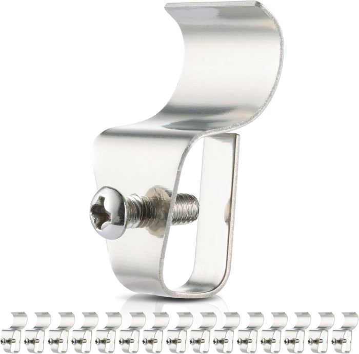 Vinyl Siding Hooks, No Drilling Required, Stainless Steel Outdoor Hooks for Hanging Decorations, House Number Signs, or Lights, Easy to Install & Detach, Max Load 10 Lbs, 10 Pack