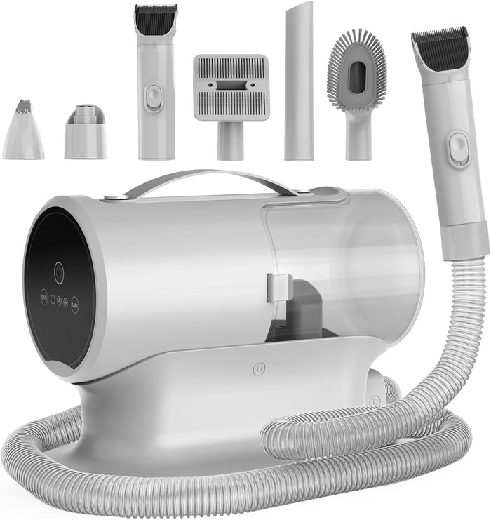 AIRROBO Dog Grooming Vacuum Kit,12000Pa Strong Pet Vacuum for Shedding,Grooming Hai,Quiet,PG100,2L Large Capacity