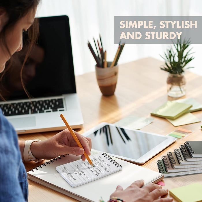 ZICOTO Aesthetic Pocket Notebooks Set Of 8 - Small 3x5 Spiral Notepads With Lined Pages - The Perfect Little Mini Note Pads to Stay Organized and Boost Productivity at Work or School