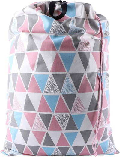 SWISSELITE Laundry Bag with Handle and Drawstring, Large Heavy Duty Laundry Bag, 28 x 40 Inches Travel Dirty Clothes Bag for Laundromat and Household