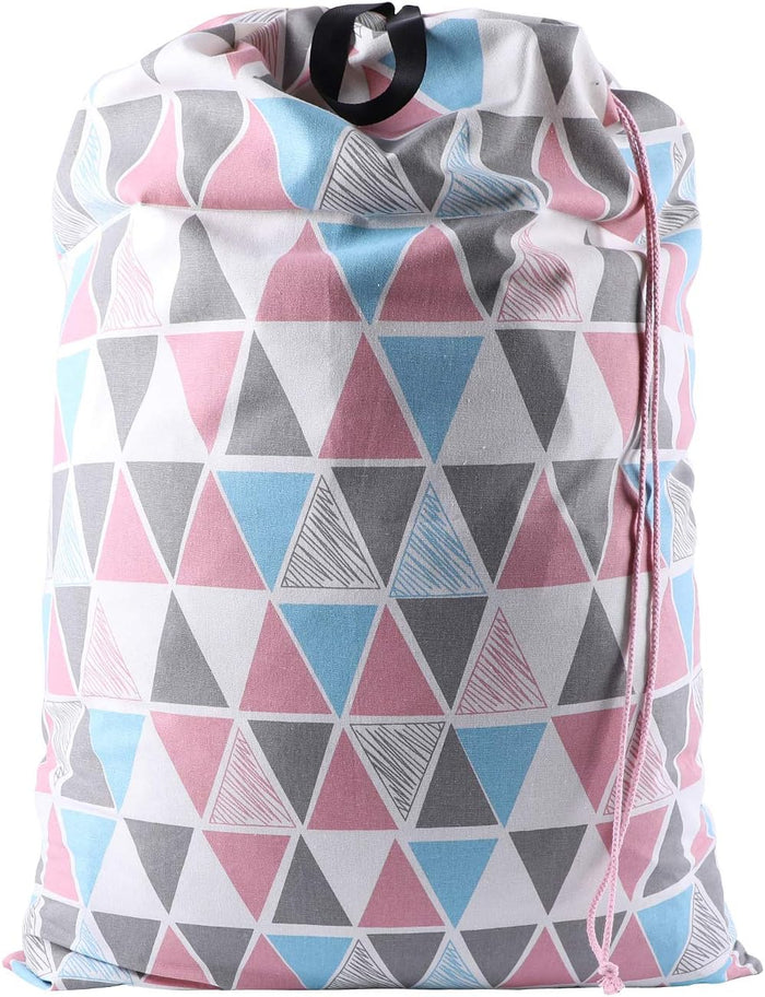SWISSELITE Laundry Bag with Handle and Drawstring, Large Heavy Duty Laundry Bag, 28 x 40 Inches Travel Dirty Clothes Bag for Laundromat and Household