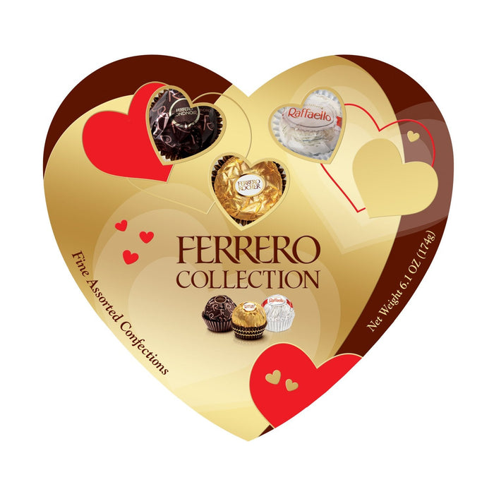Ferrero Collection, 12 Count, Premium Gourmet Assorted Hazelnut Milk Chocolate, Dark Chocolate and Coconut, 4.6 oz
