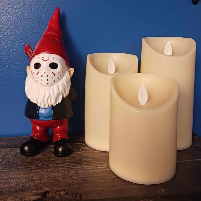 Horror Decor Halloween Decorations Indoor Garden Gnome Garden Statue Home Décor (red)