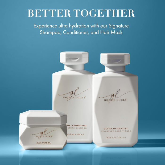 Goldie Locks Ultra Hydrating Conditioner, 3.4 fl oz | Moisturizes Frizz & Split Ends | Sulfate-Free | Safe for Extensions & Color-Treated Hair | Protein-Free