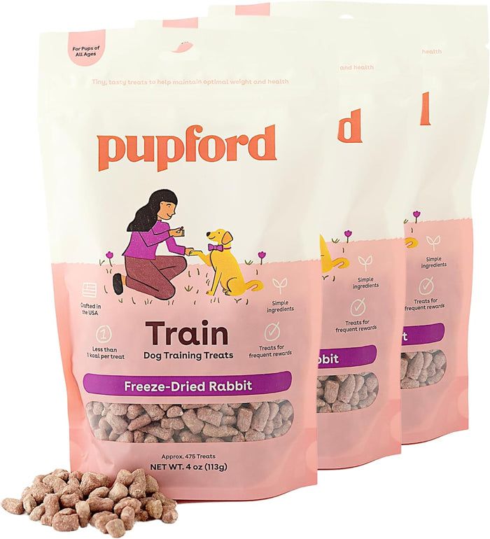 Pupford Freeze Dried Training Treats for Dogs & Puppies, 475+ Two Ingredient Bites (Chicken, 4 oz)