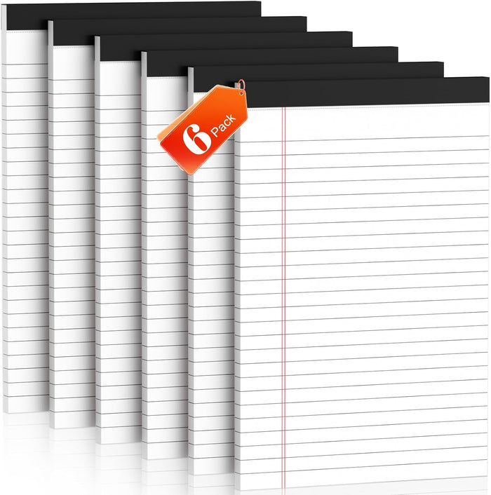 5" x 8" Note Pads 48 Pack of Legal Pads 30 Sheets Notepad College Ruled Small Writing Pads Perforated Pages Paper Pads 80GSM Heavyweight Paper Note Pads for Home, Office, or School