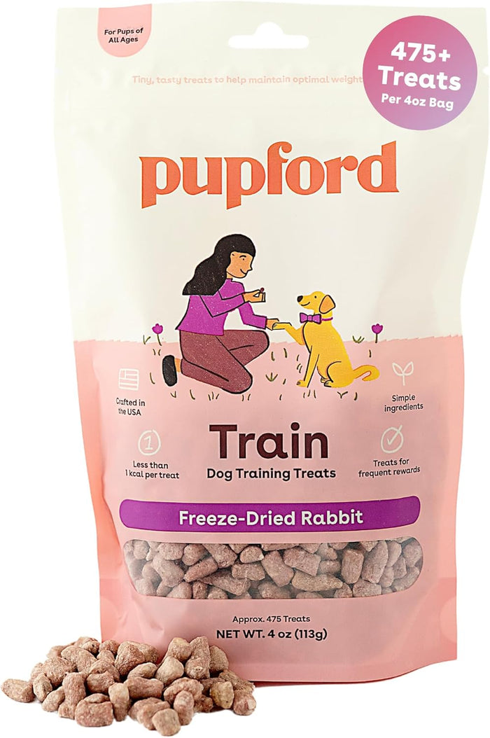 Pupford Freeze Dried Training Treats for Dogs & Puppies, 475+ Two Ingredient Bites (Chicken, 4 oz)