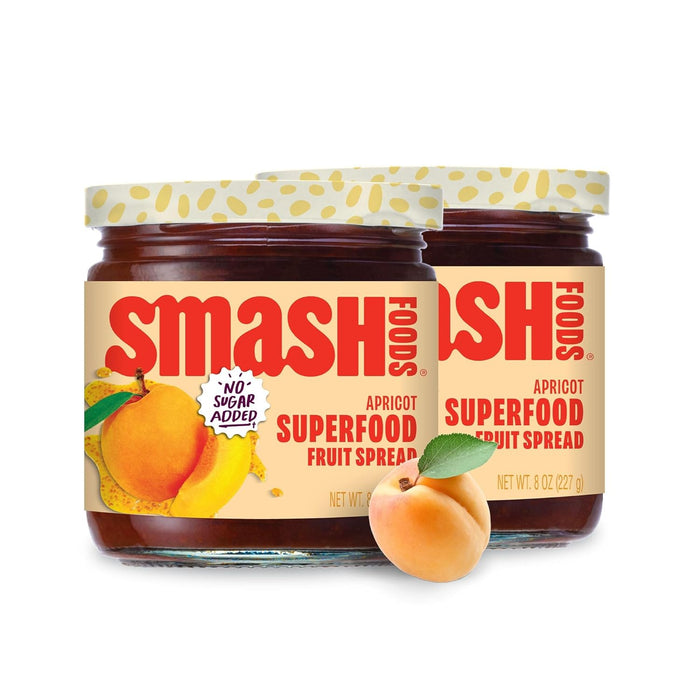 Smash Foods Raspberry Jam | Low-Calorie, No Sugar Added Keto Jam with Upcycled Fruit & Chia Seeds | Vegan, Paleo Superfood Fruit Spread (6 Jars)