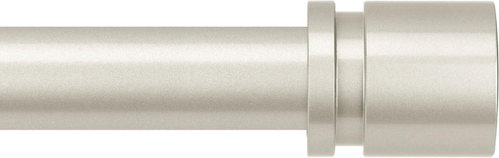 Curtain Rods for Windows 16 to 144 Inches Adjustable Length 1 Inch Diameter Window Curtain Rod with Aluminium Finials, Black