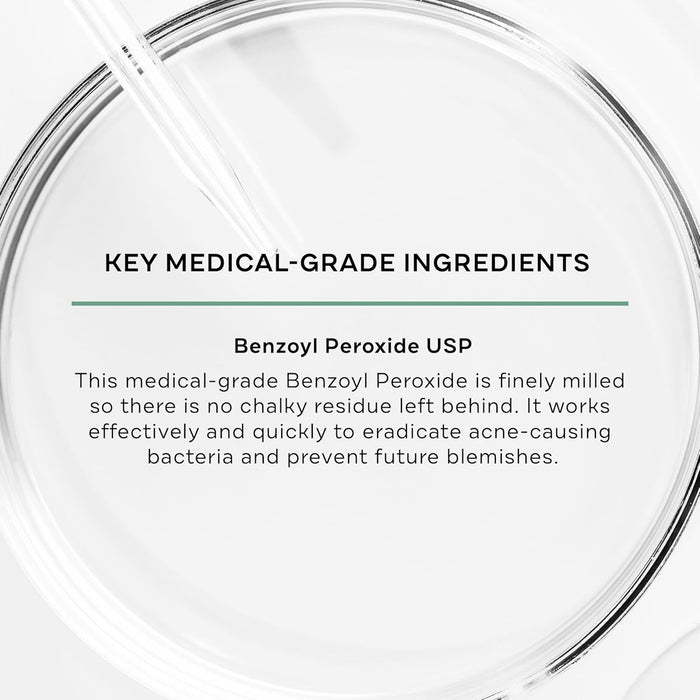 Replenix BP Acne Face Wash, 6.7 Fl Oz, Non-Oily Benzoyl Peroxide Facial Cleanser with Medical-Grade Ingredients for Acne-Prone Skin, Gently Unclogs & Refines Pores, Non-Drying & Non-Irritating