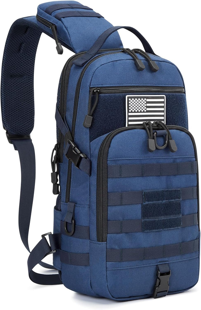 G4Free EDC Bag Tactical Sling Bag Backpack Molle Chest Shoulder Assault Pack Rectangular Outdoor Daypack