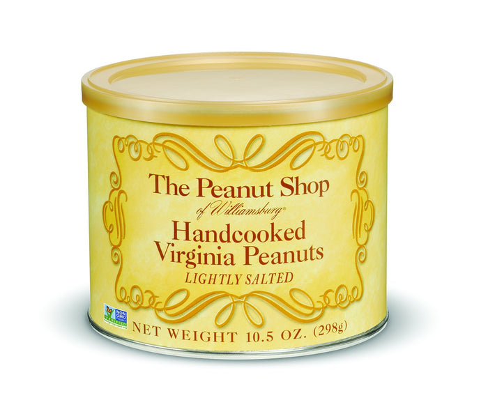 The Peanut Shop of Williamsburg Hot Habanero Chile Pepper Virginia Peanuts, Williamsburg Peanuts Store Gourmet Gift - 10.5 Oz Tin