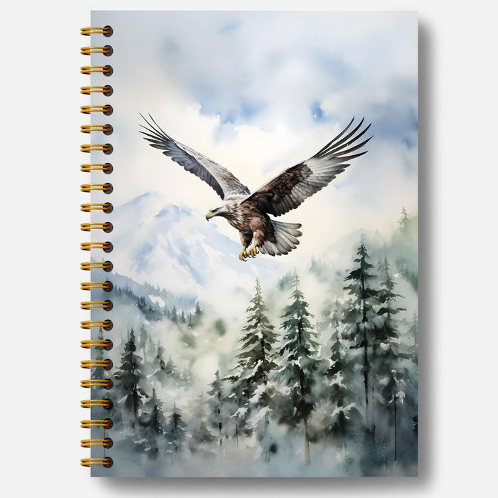Guymn Winter Christmas Highland Cow Notebook, Gifts for Cow Lovers Journal, Winter Farmhouse Cozy Heifer Hardcover Spiral Notebooks Journals, 5.5x8.3 Inch