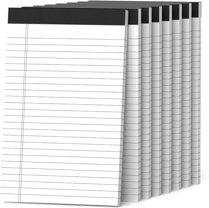 12 Pack Legal Pads 8.5 x 11 Note Pads 8.5 x 11 Inch Notepad 360 Sheets Writing Pads Wide Ruled Lined Paper Pads White Paper Note Pads 8.5 x 11 with 30 Sheets Per Legal Pad for School, Office, Home