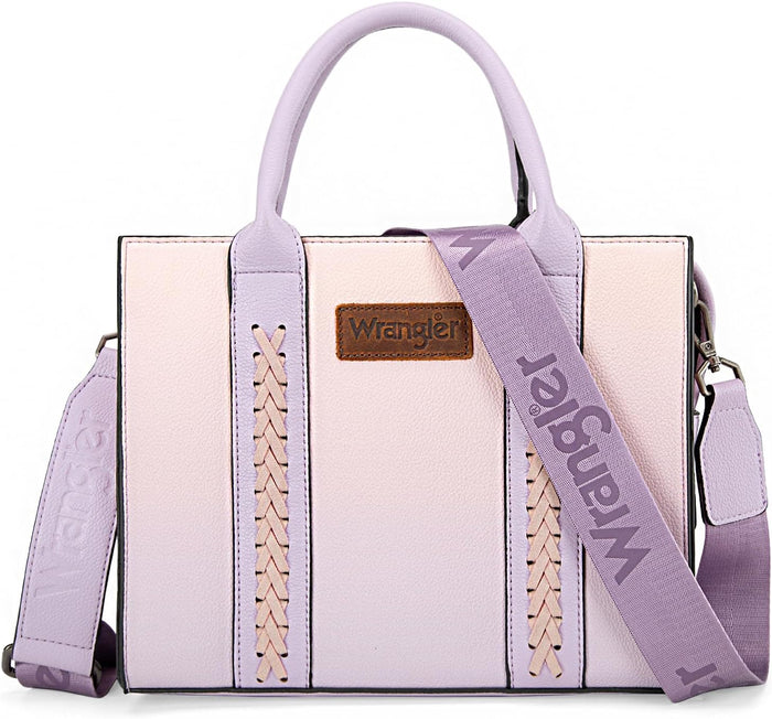 Wrangler Medium Tote Bag for Women Designer Satchel Handbags Top-handle Purses with Strap