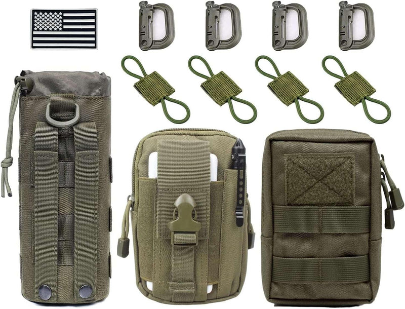 3 Pack Molle Pouches,Utility Tactical Pouches and Tactical Bag Attachments